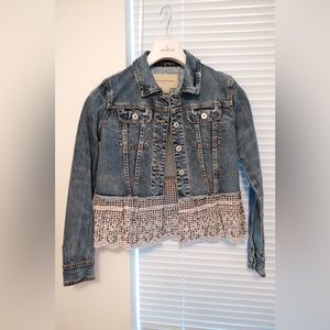 Anthology jeans jacket with ruffles
